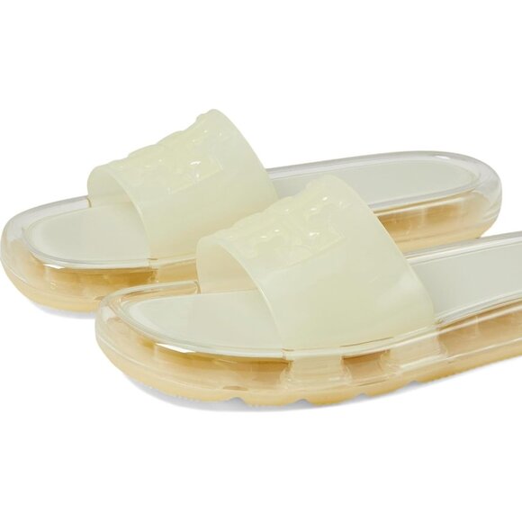 NEW Tory Burch Bubble Jelly Slides Slip on New Ivory Sandals Women's Size 8 - Picture 5 of 12